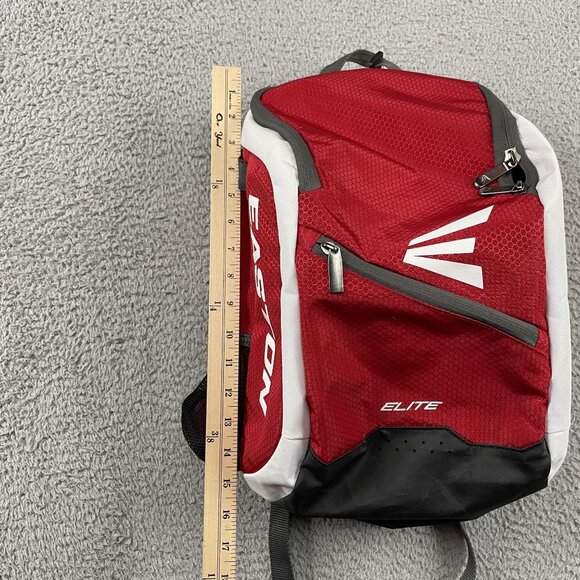 Easton Baseball Elite Softball Backpack Red Grey White - Picture 7 of 9